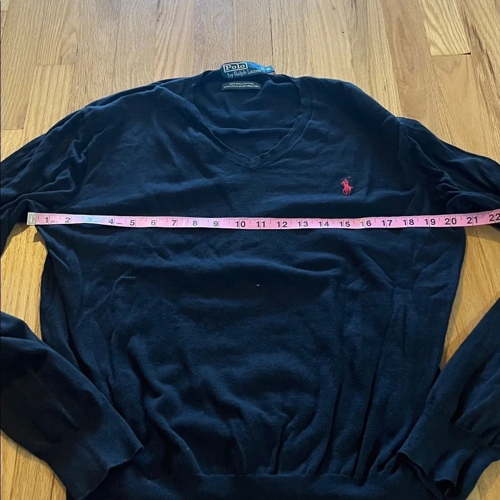 Polo Ralph Lauren Pima Cotton V-Neck Sweater Sz M